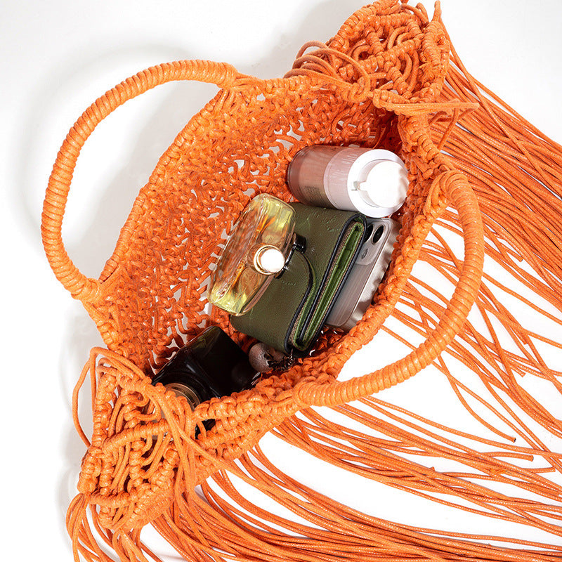 HBJ009 Fringe Tote Clutch