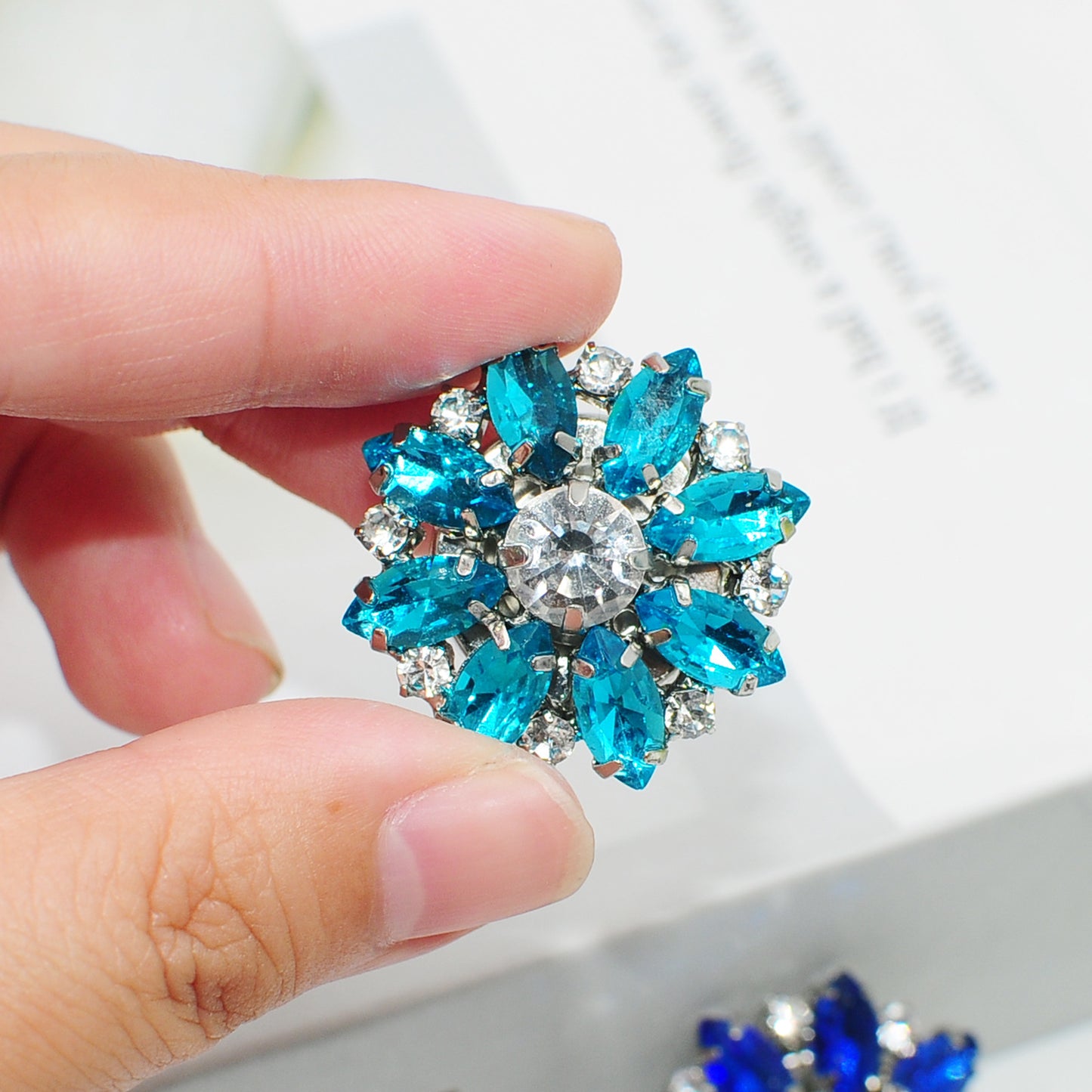 HB010 Dazzle Rhinestone Button Covers
