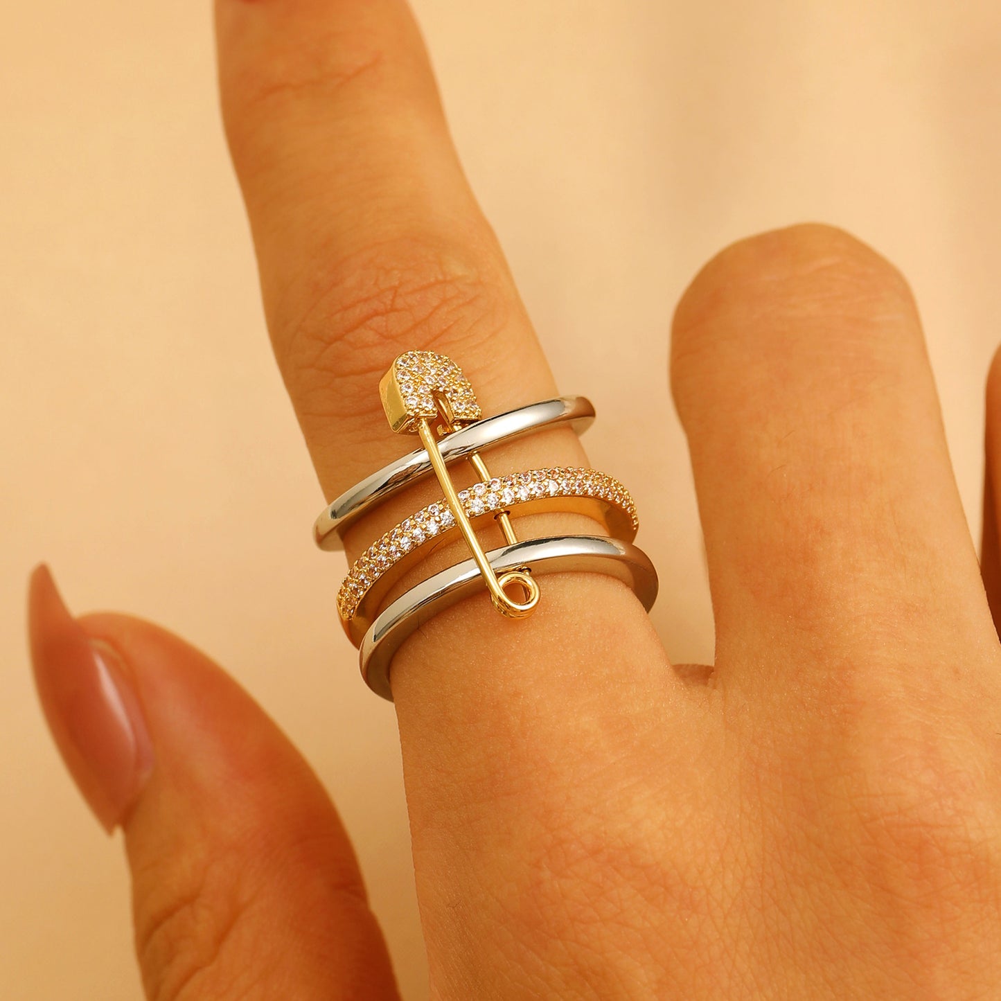 Detchable Pin Ring&Earrings