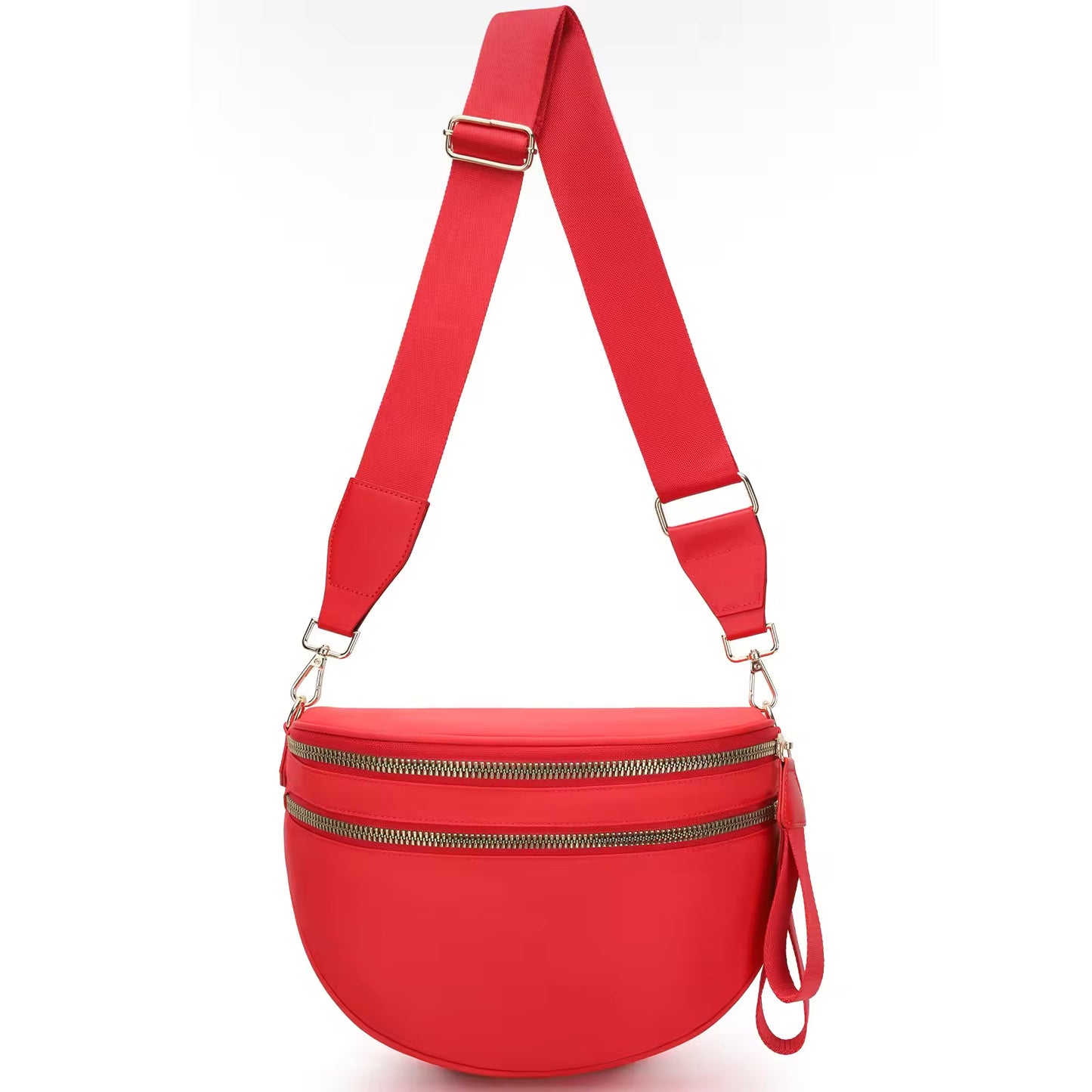 Fanny Pack Checkered Nylon Savvy Bum Bag Fashion Crossbody Bag Travel Shoulder Purse Belt Waist Plus Size Sling Bag