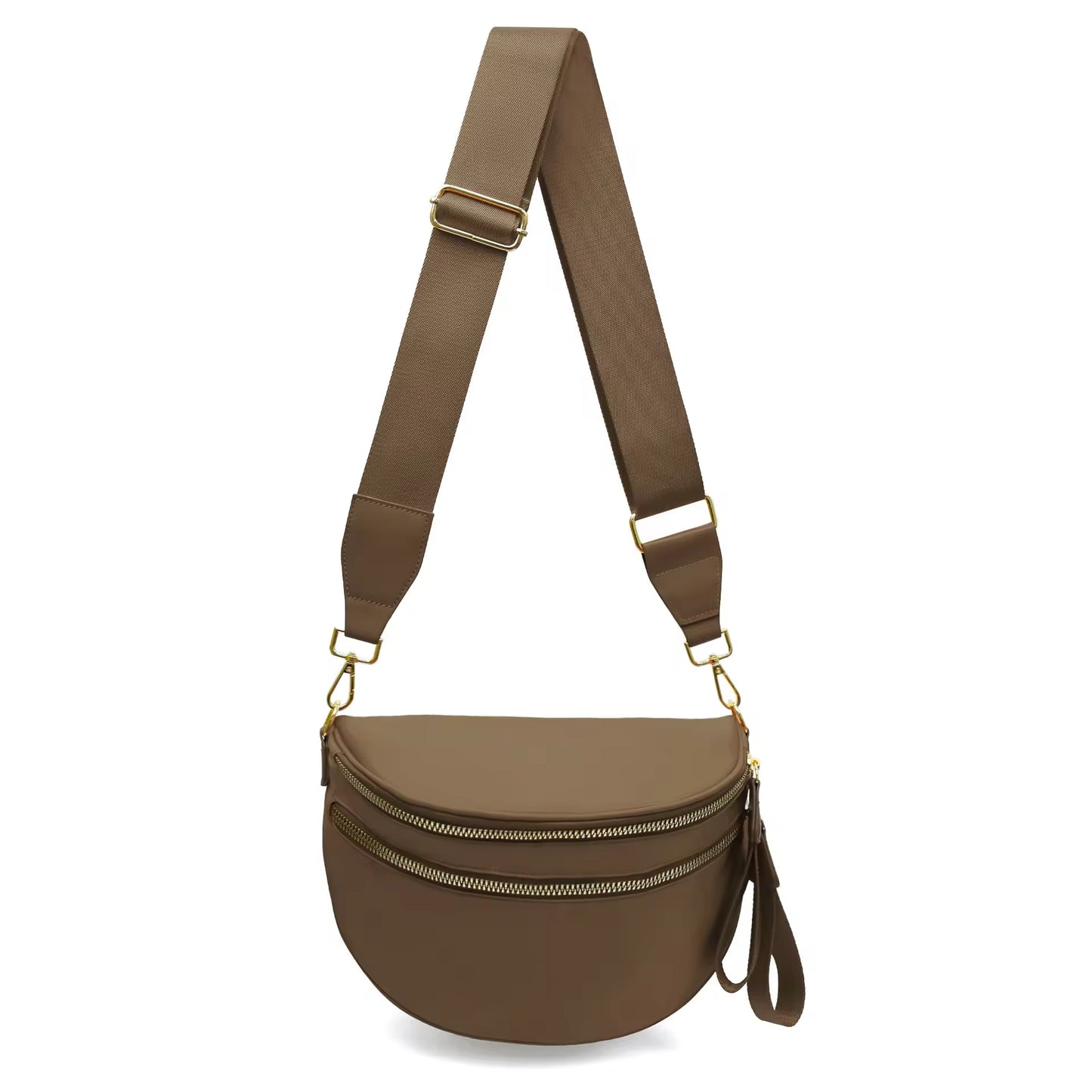 Fanny Pack Checkered Nylon Savvy Bum Bag Fashion Crossbody Bag Travel Shoulder Purse Belt Waist Plus Size Sling Bag