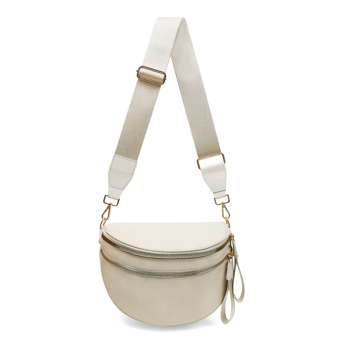 Fanny Pack Checkered Nylon Savvy Bum Bag Fashion Crossbody Bag Travel Shoulder Purse Belt Waist Plus Size Sling Bag