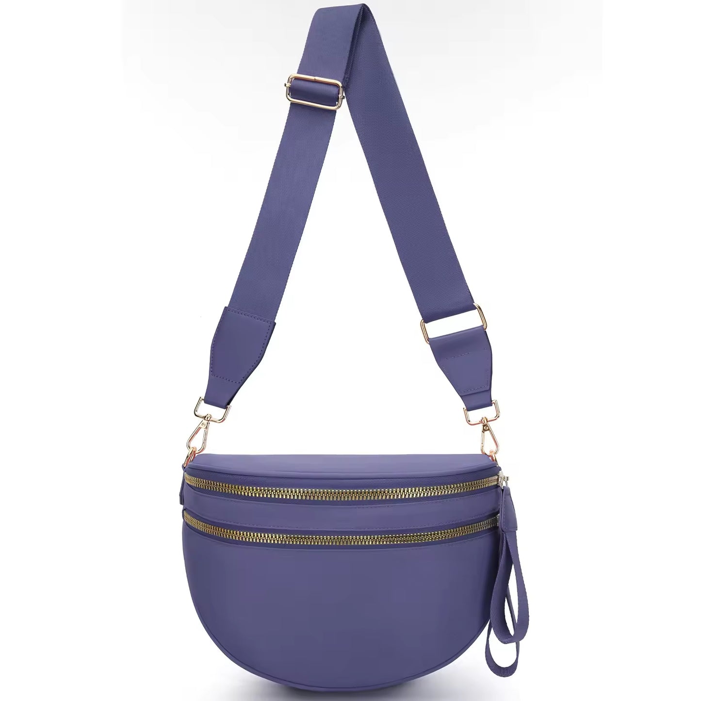 Fanny Pack Checkered Nylon Savvy Bum Bag Fashion Crossbody Bag Travel Shoulder Purse Belt Waist Plus Size Sling Bag