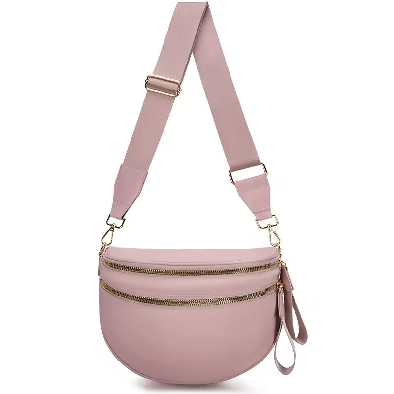 Fanny Pack Checkered Nylon Savvy Bum Bag Fashion Crossbody Bag Travel Shoulder Purse Belt Waist Plus Size Sling Bag