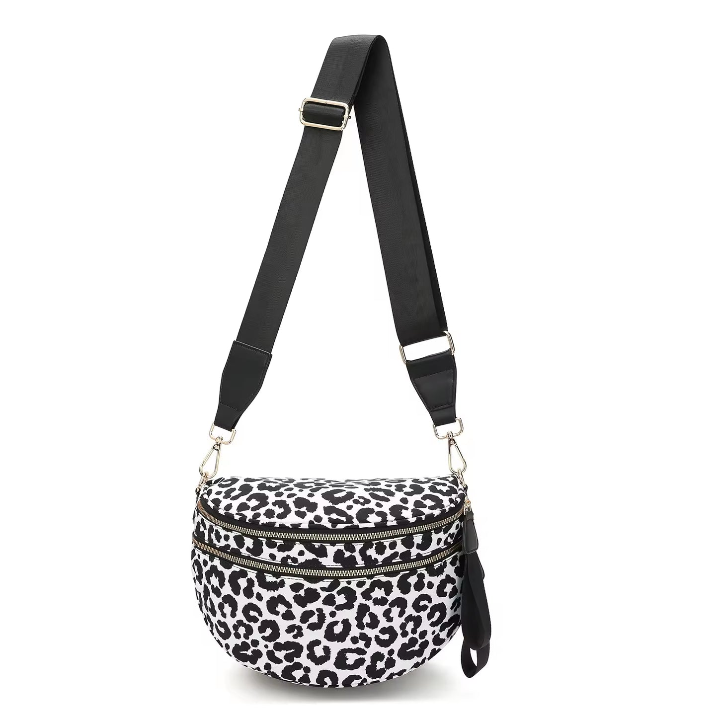 Fanny Pack Checkered Nylon Savvy Bum Bag Fashion Crossbody Bag Travel Shoulder Purse Belt Waist Plus Size Sling Bag