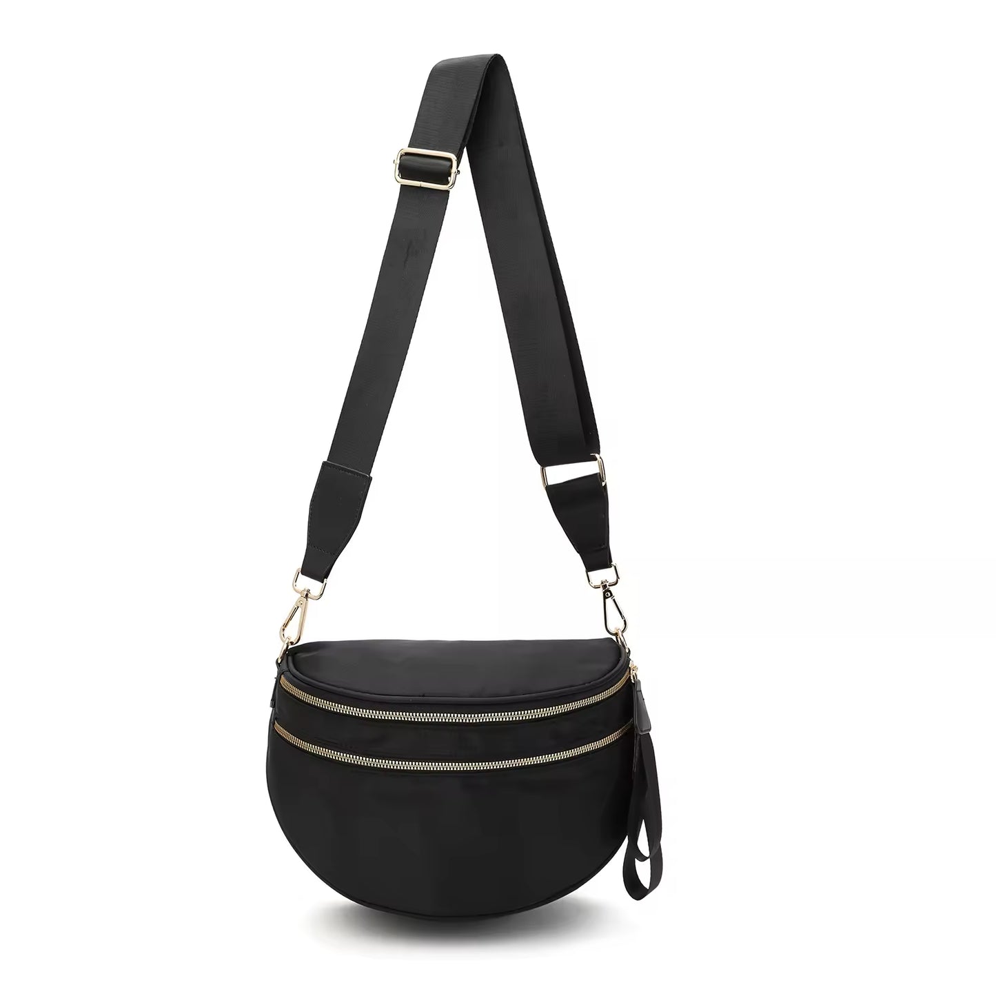 Fanny Pack Checkered Nylon Savvy Bum Bag Fashion Crossbody Bag Travel Shoulder Purse Belt Waist Plus Size Sling Bag