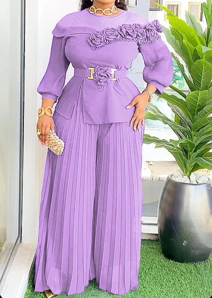 The Elegant 3D Flower 2pc Set