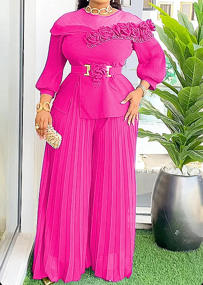 The Elegant 3D Flower 2pc Set