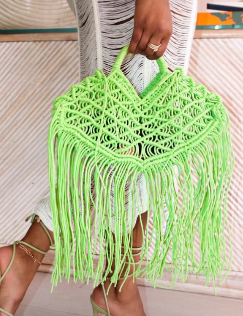 HBJ009 Fringe Tote Clutch