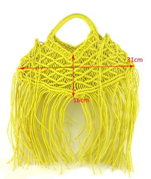 HBJ009 Fringe Tote Clutch
