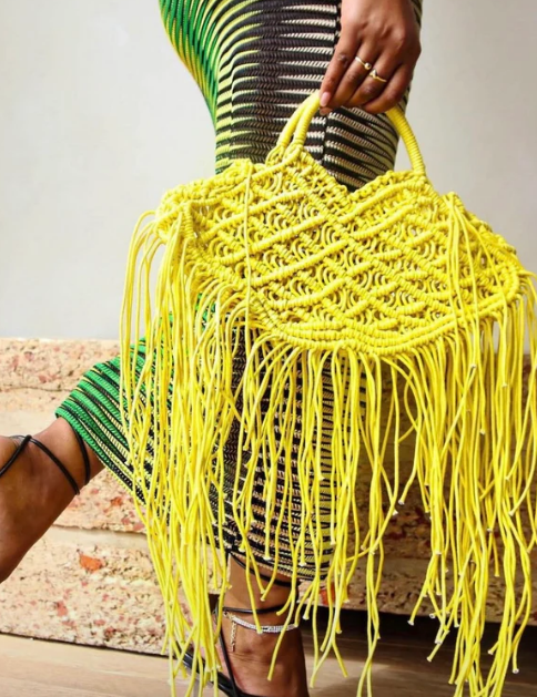 HBJ009 Fringe Tote Clutch