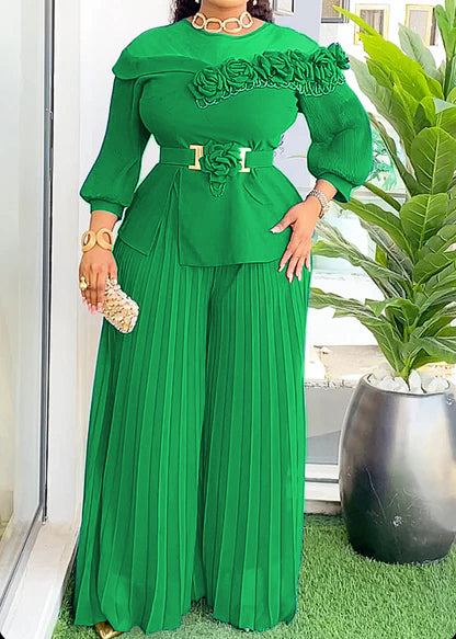 The Elegant 3D Flower 2pc Set