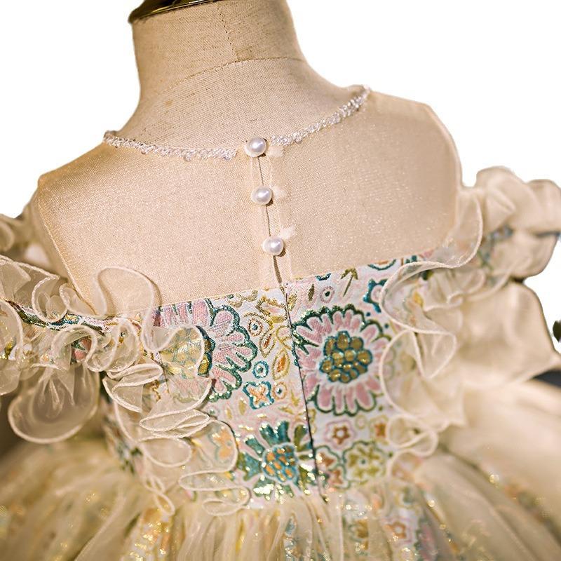 L41708 GIRLS EASTER DRESS BABY GIRL BIRTHDAY PARTY DRESSES TODDLER VINTAGE LOLITA PRINCESS PAGEANT DRESS