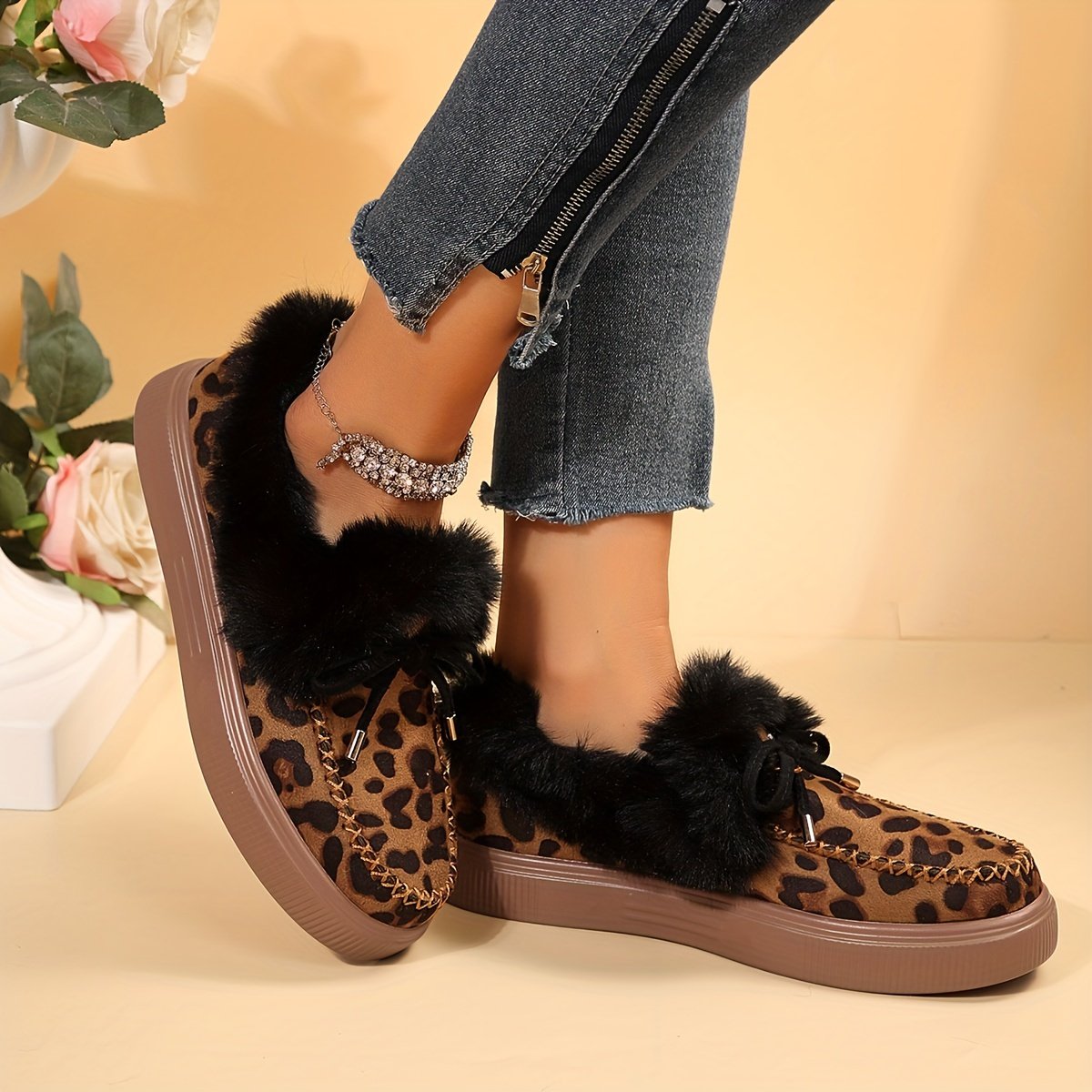 Women's Fluffy Fleece Lining Snow Boots