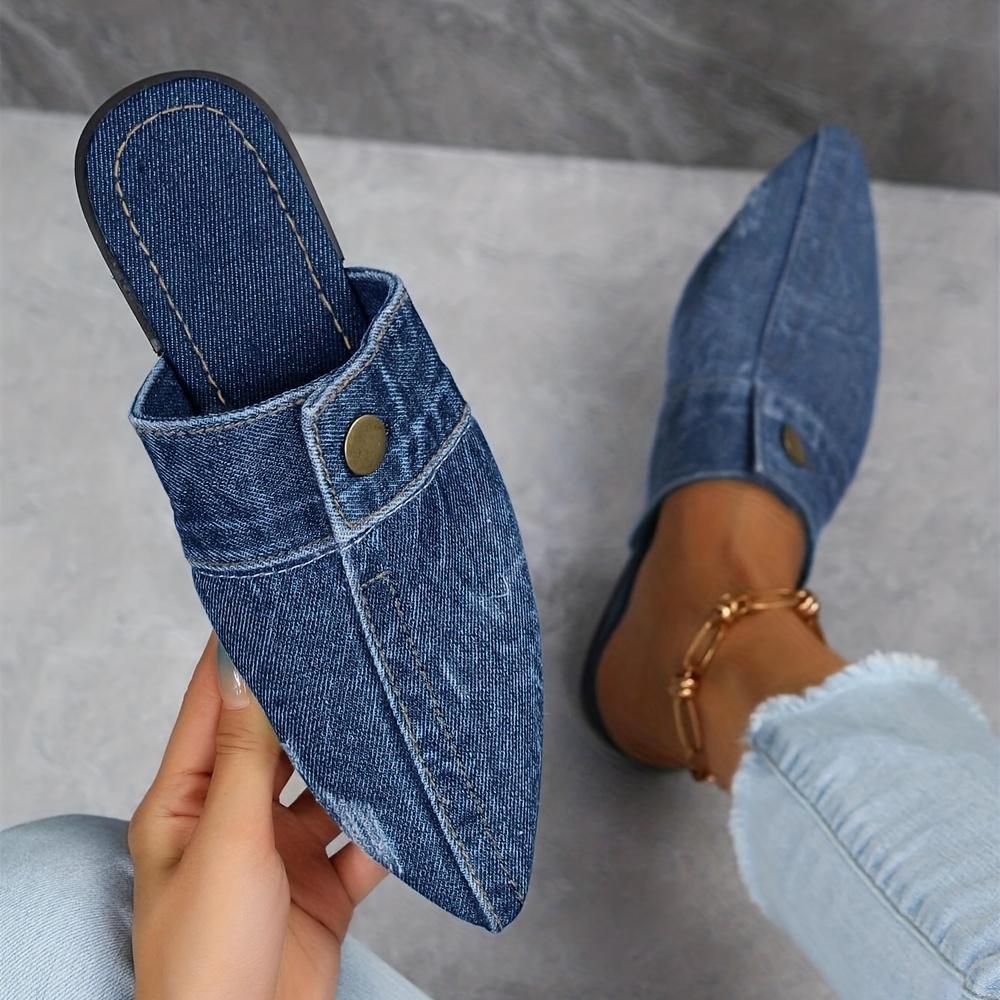 Women's Flat Pointed Toe Slip On Non Slip Shoes