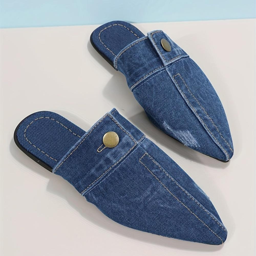 Women's Flat Pointed Toe Slip On Non Slip Shoes