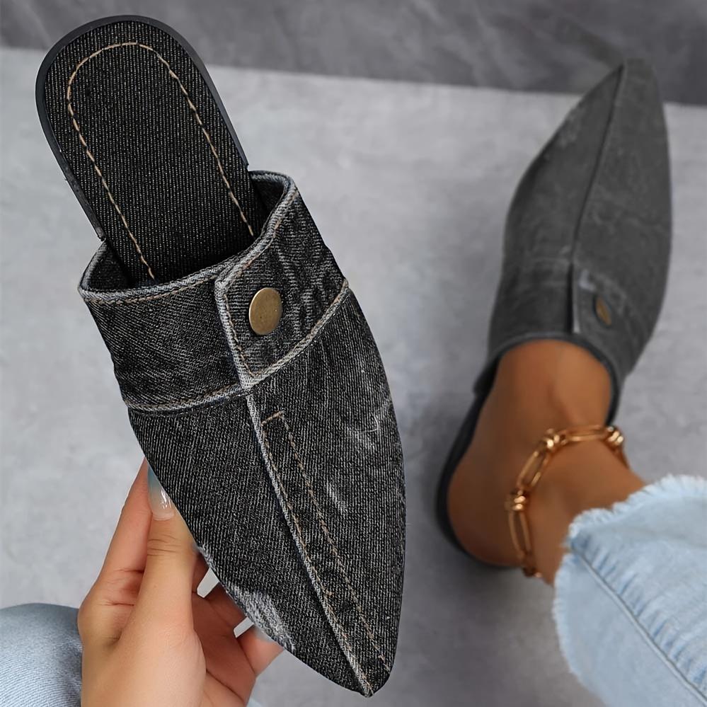 Women's Flat Pointed Toe Slip On Non Slip Shoes