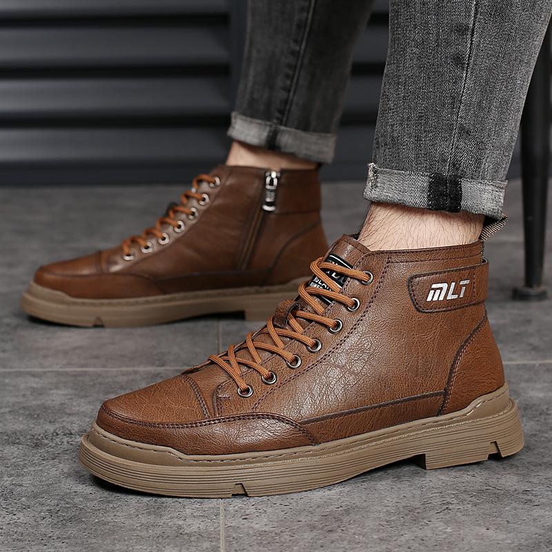 Men's Martin Boots Casual Fleece Non-slip Snow Boots