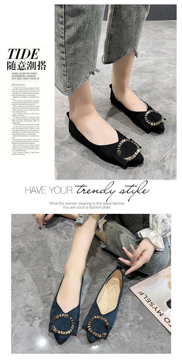 New Flat Casual Shoes Low Mouth Soft Sole Walking Shoes