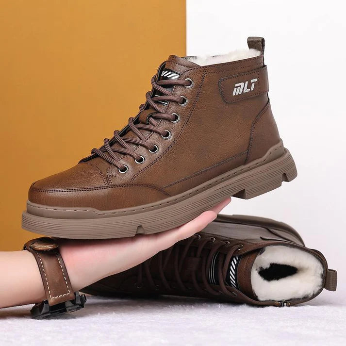 Men's Martin Boots Casual Fleece Non-slip Snow Boots – Fashhall