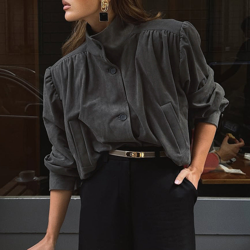 The Chill Suede Bomber Jacket