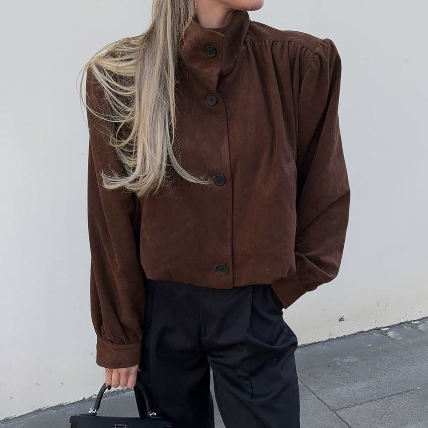 The Chill Suede Bomber Jacket