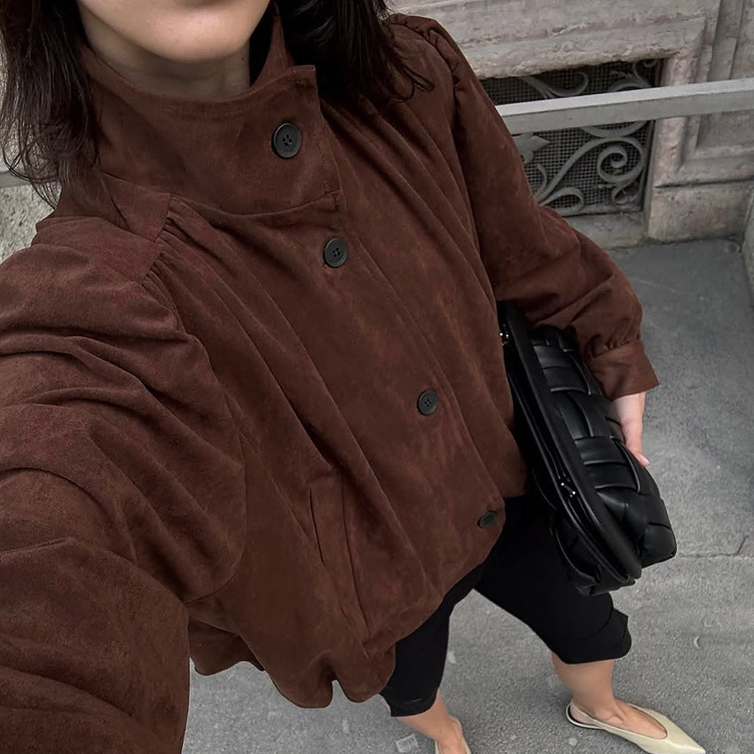 The Chill Suede Bomber Jacket