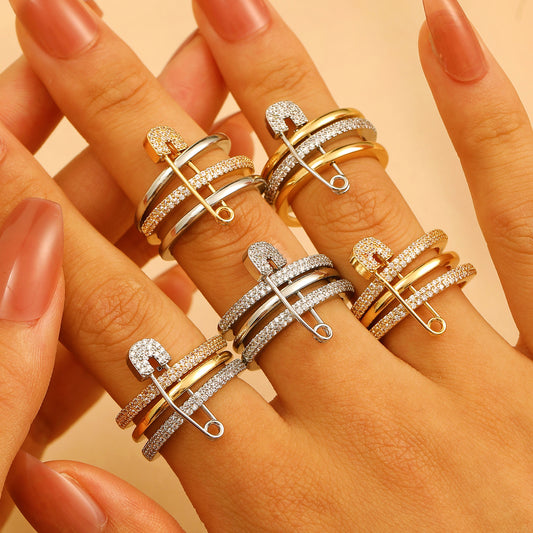 Detchable Pin Ring&Earrings