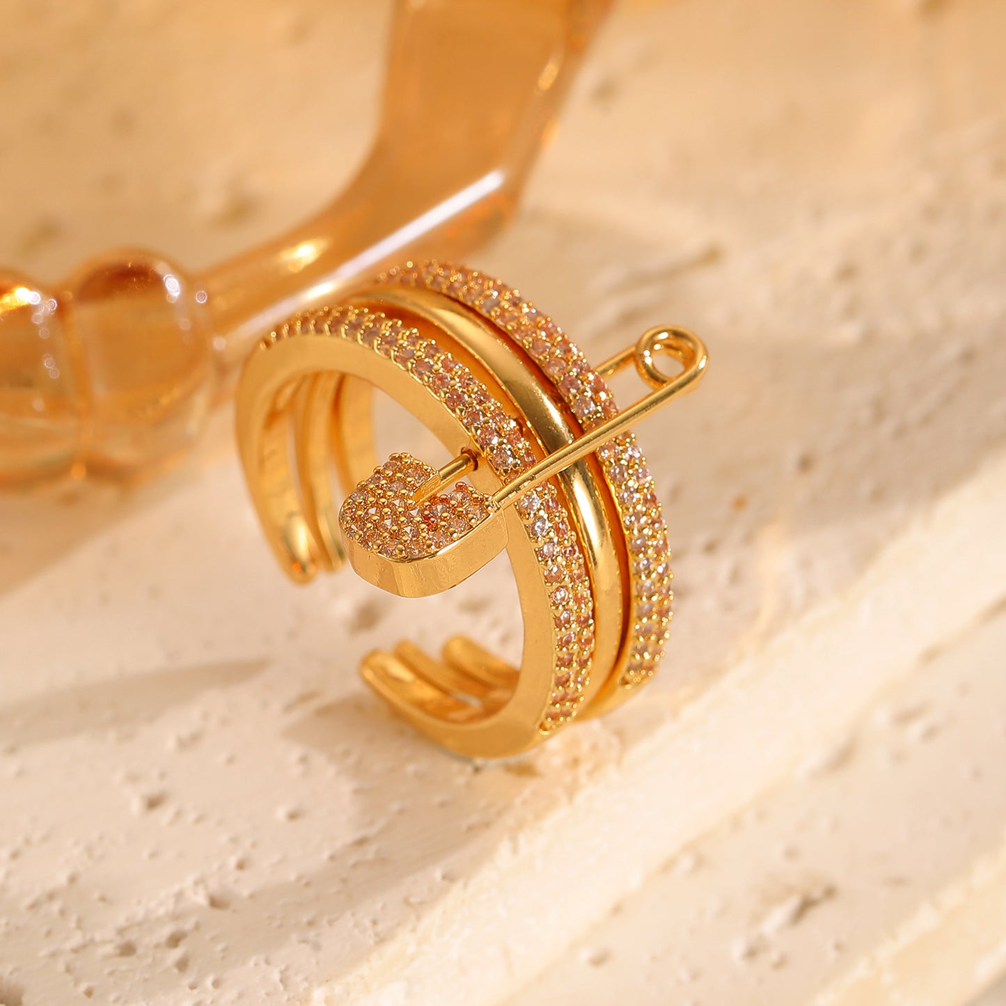 Detchable Pin Ring&Earrings