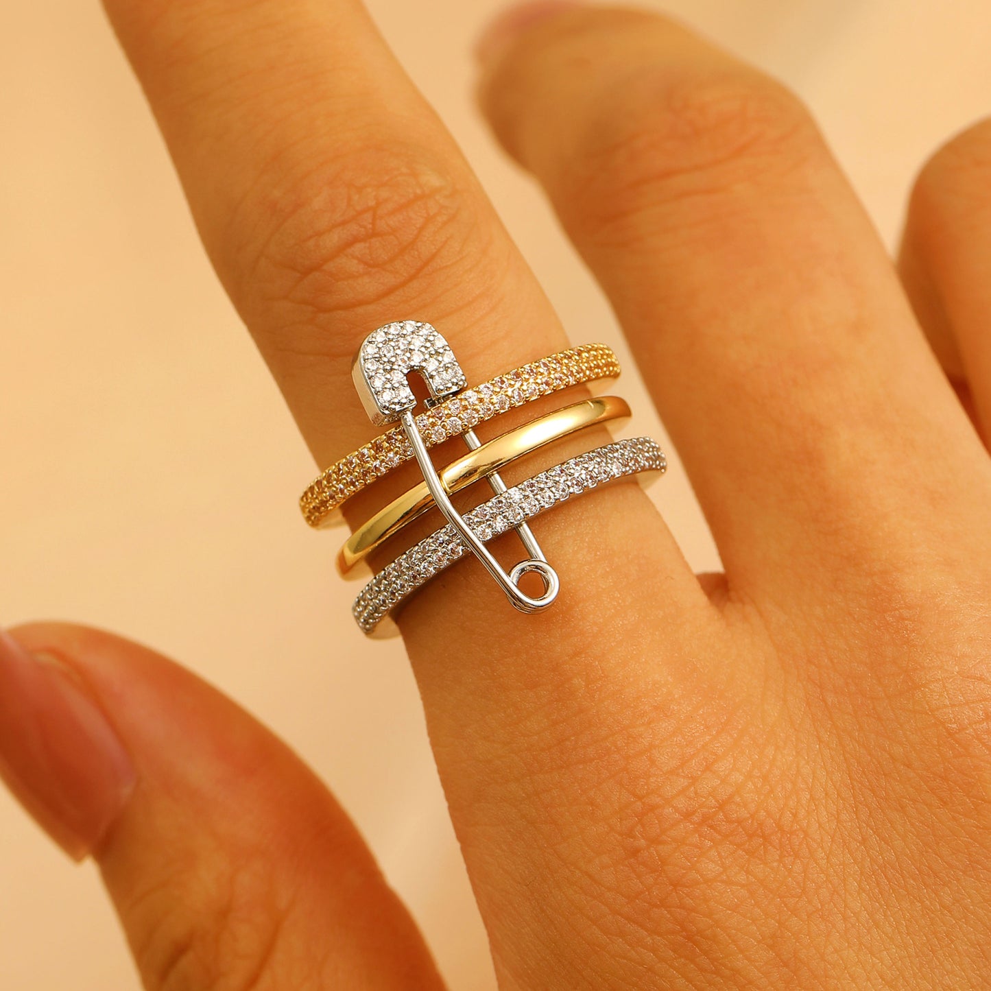 Detchable Pin Ring&Earrings