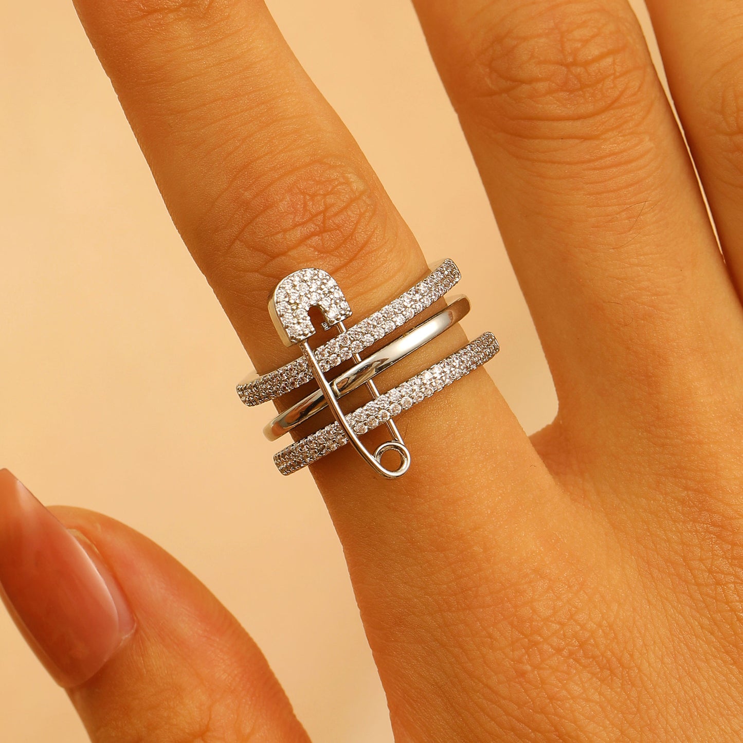 Detchable Pin Ring&Earrings