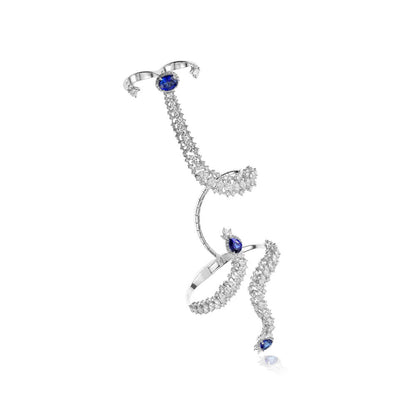 Demure Snake Blue Diamond Bracelet