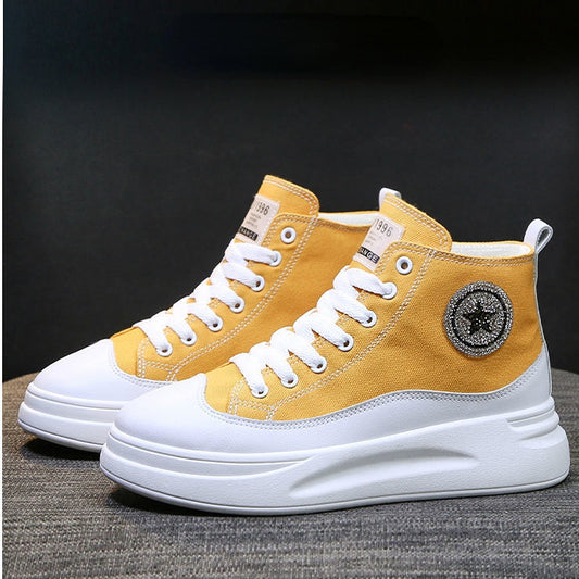 Canvas Shoes Women Fashion High Top Trainers