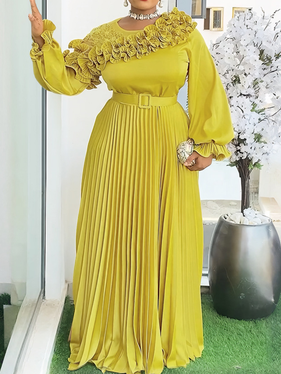 Demure Flower Occasion Dress