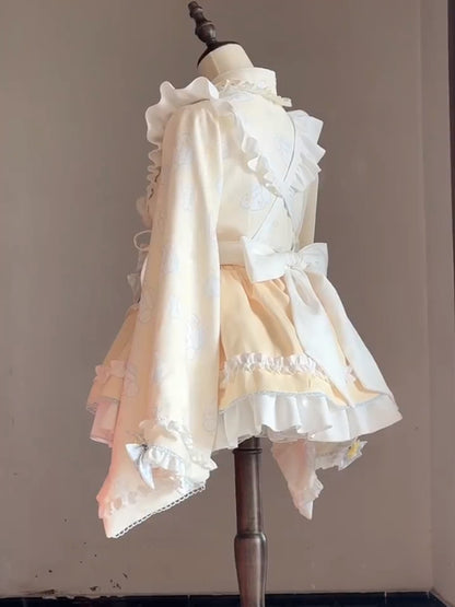 F72119 Beige Lolita Japanese Style Lolita Dress Set Lolita