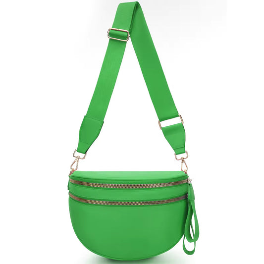 Fanny Pack Checkered Nylon Savvy Bum Bag Fashion Crossbody Bag Travel Shoulder Purse Belt Waist Plus Size Sling Bag