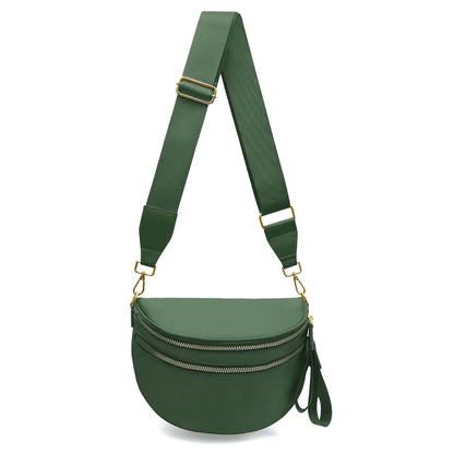 Fanny Pack Checkered Nylon Savvy Bum Bag Fashion Crossbody Bag Travel Shoulder Purse Belt Waist Plus Size Sling Bag