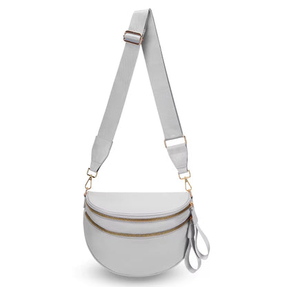 Fanny Pack Checkered Nylon Savvy Bum Bag Fashion Crossbody Bag Travel Shoulder Purse Belt Waist Plus Size Sling Bag
