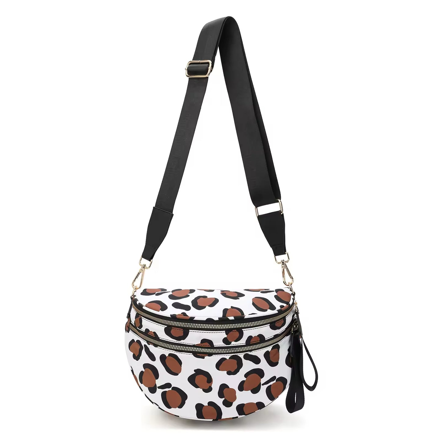 Fanny Pack Checkered Nylon Savvy Bum Bag Fashion Crossbody Bag Travel Shoulder Purse Belt Waist Plus Size Sling Bag