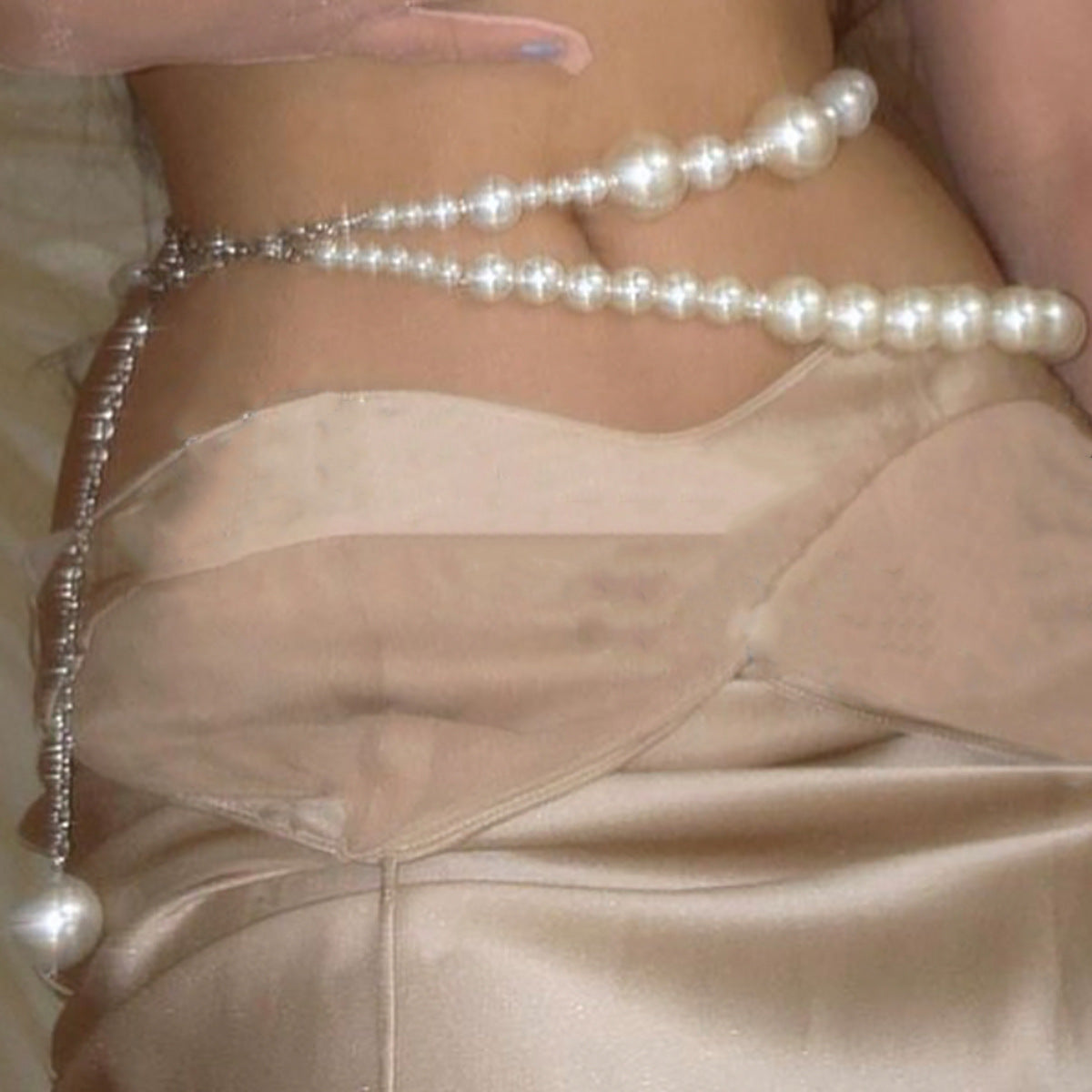 Sexy Imitation Pearl Waist Chain Fashion Bikini Body Chain