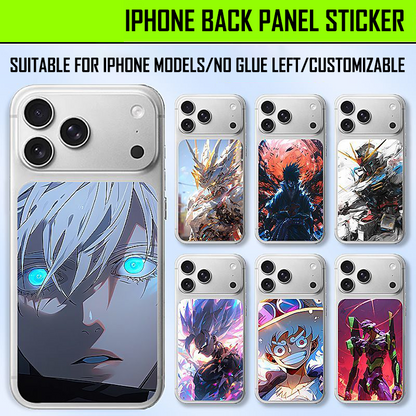 Applicable To IPhone Models, Mobile Phone Back Panel Film, Cartoon Mobile Phone Back Cover, Single Back Niche Personality Sticker / No Glue / Customizable