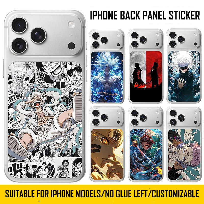 Applicable To IPhone Models, Mobile Phone Back Panel Film, Cartoon Mobile Phone Back Cover, Single Back Niche Personality Sticker / No Glue / Customizable