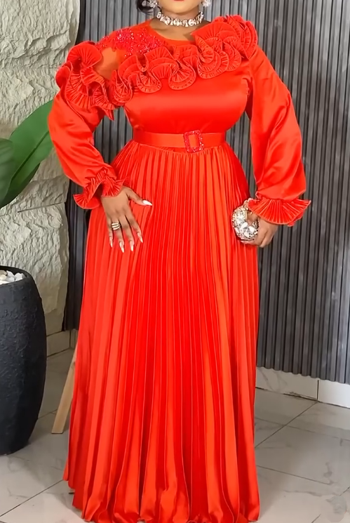 Demure Flower Occasion Dress