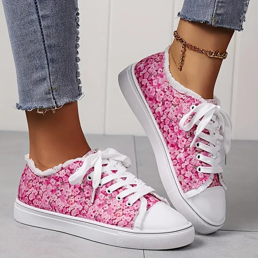 Women's Floral Print Canvas Shoes