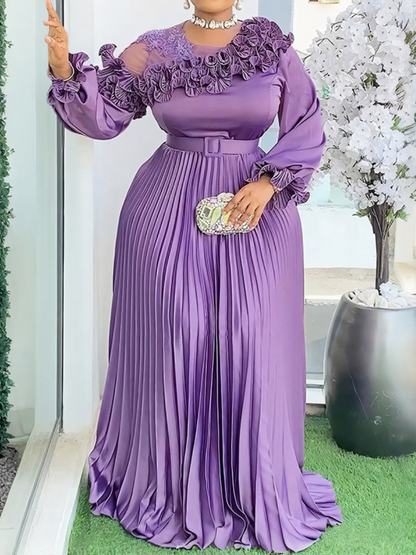 Demure Flower Occasion Dress