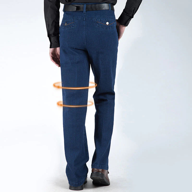 Men’s High Waist Straight Fit Jeans