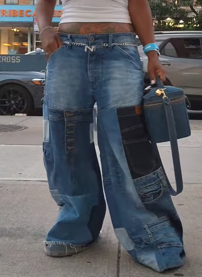 Fab Shiny Denim 2pc Set