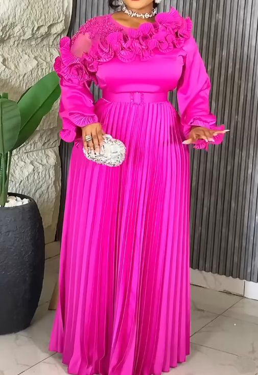 Demure Flower Occasion Dress