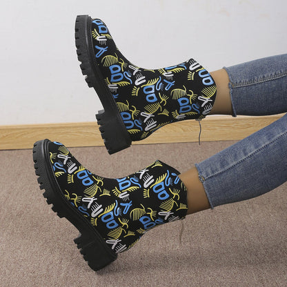 Women's Colorful Graffiti Boots Comfy Shoes