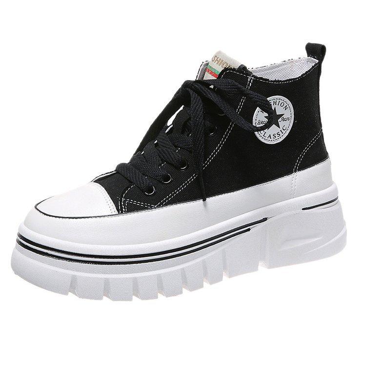 High Top Canvas Shoes Breathable Casual Women Trainers